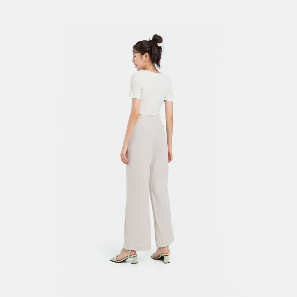 Quần Dài JUNO Dáng Suông Xếp Ly JNQDA010