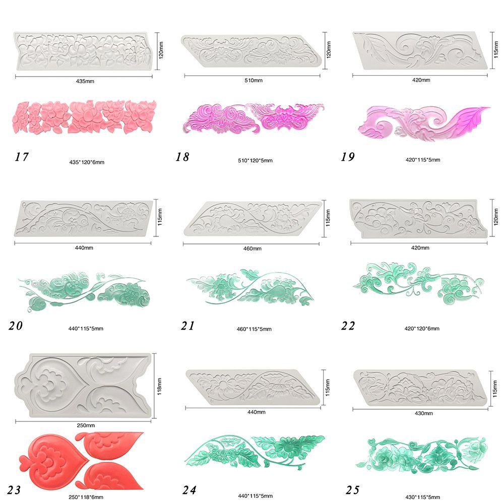 YNATURAL Khuôn Silicon Làm Kẹo Đường Trang Trí Bánh