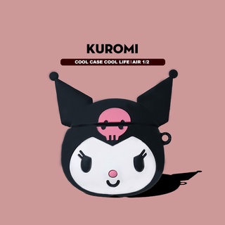 Vỏ Bao Đựng Bảo Vệ Hộp Sạc Tai Nghe, Case Airpods 2/1/i7/i9/i12/Mini Pro 4/TWS - Sillicone Chống Bẩn Kuromi