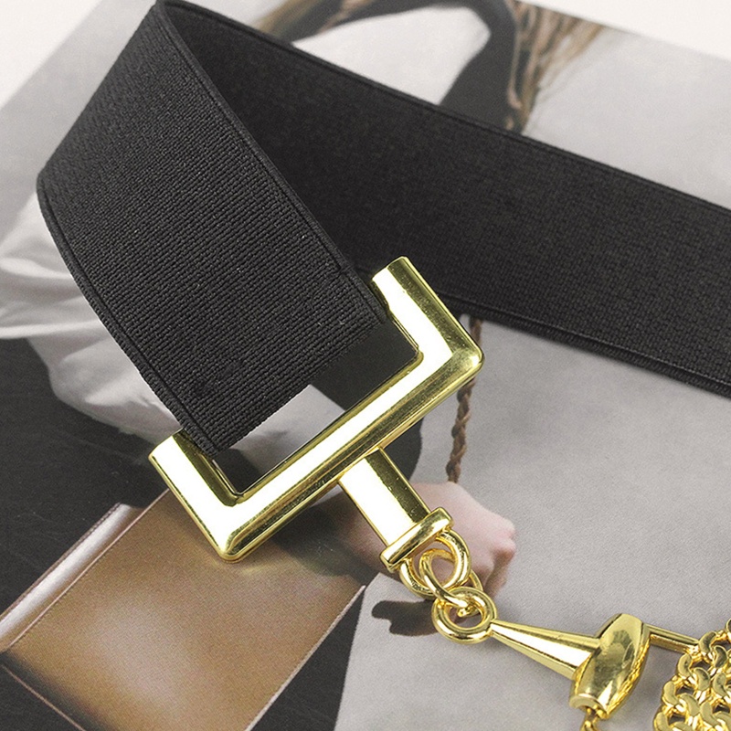 Thắt Lưng Polyester Mỏng Co Giãn Phong Cách Cổ Điển Cho Nữ