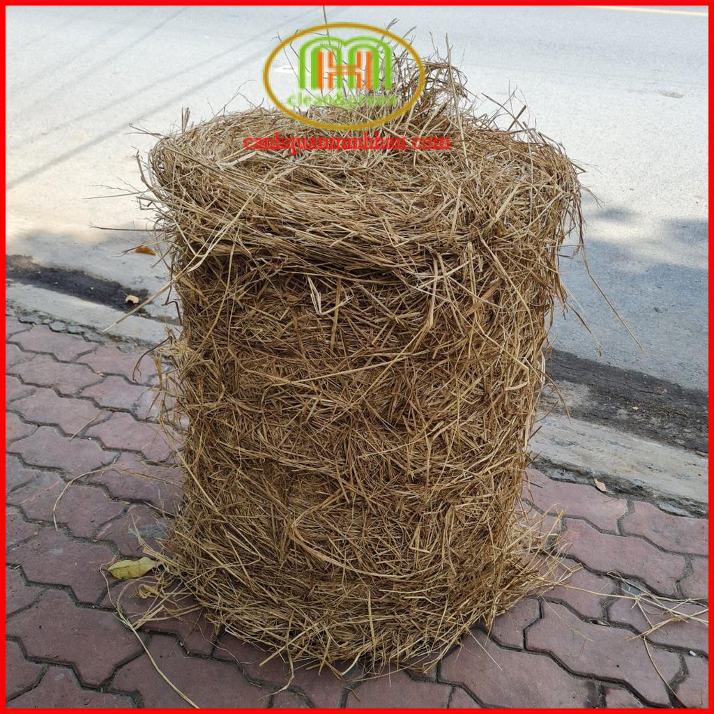 Rơm cuộn khô trồng cây, rơm rạ khô dùng trồng rau, bầu, bí, mướp hoặc decor sản phẩm, background chụp ảnh 15kg