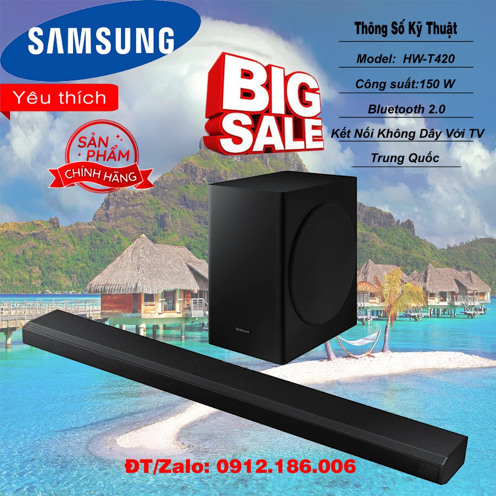 Loa soundbar Samsung HW-T420 2.1Ch - Hàng chính hãng