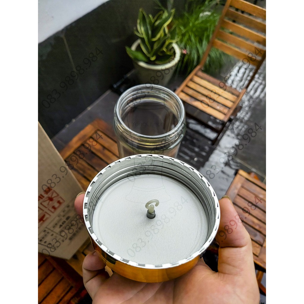 Bình thủy tinh Ngâm rượu 3L HÀN QUỐC YongCheon hình Trụ tròn No48. Hàng cao cấp - Phóng to sâm - Bảo vệ sức khỏe. | BigBuy360 - bigbuy360.vn