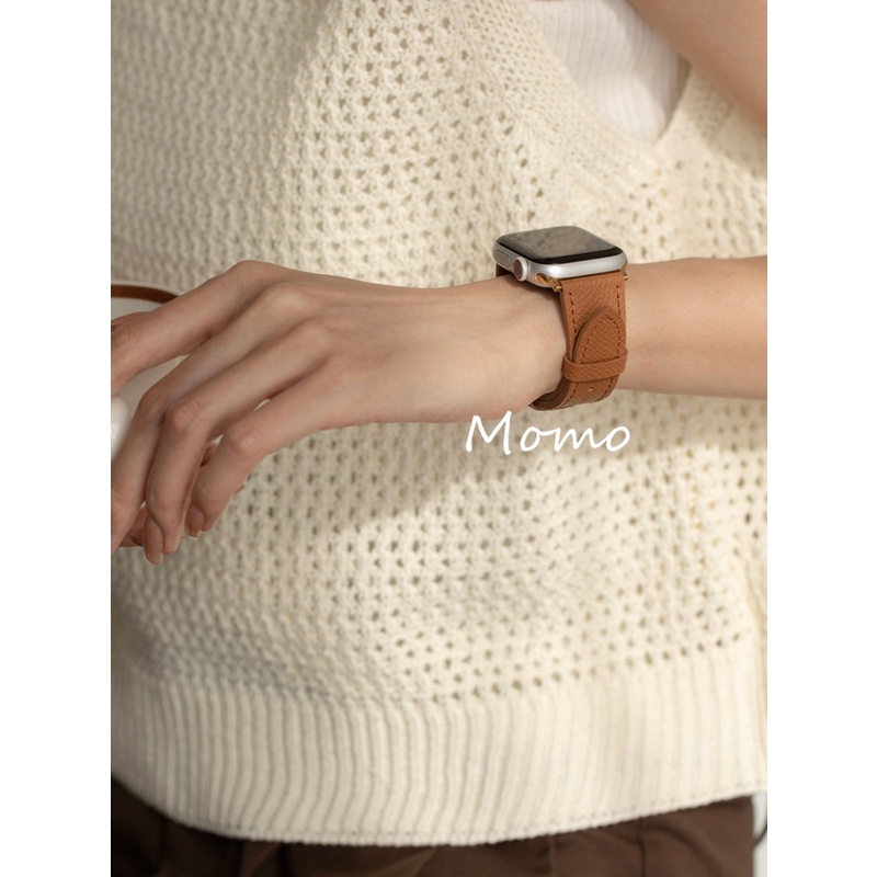 Dây Đeo Bằng Da Dành Cho Đồng Hồ Smart Watch Series 7 6 SE 5 4 3 2 1 41mm 45mm 40mm 44mm 42mm 38mm