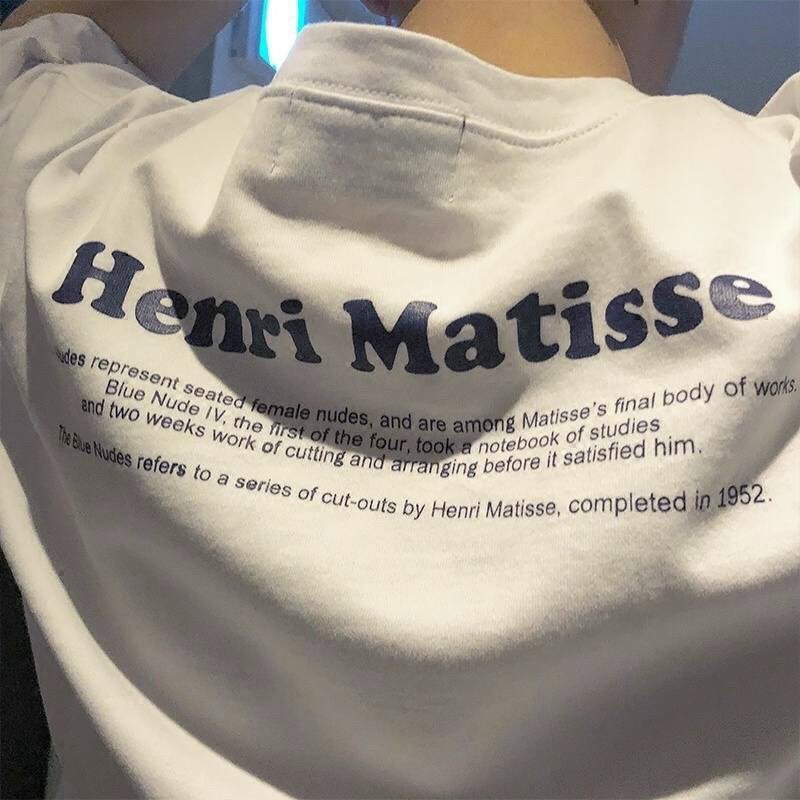 Áo thun tay lỡ 194SHOP vải coton dày dặn, co dãn, form rộng -  HENRI MATUSSE