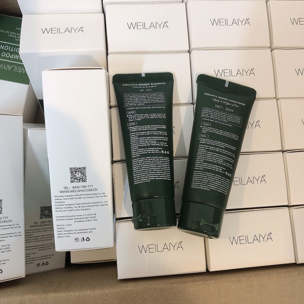 Bộ dầu gội đầu Weilaiya ngăn rụng, kích thích mọc tóc mini size