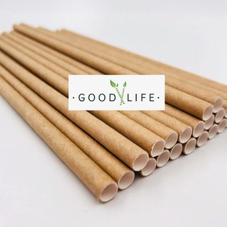 Ống hút giấy phi 12x197mm