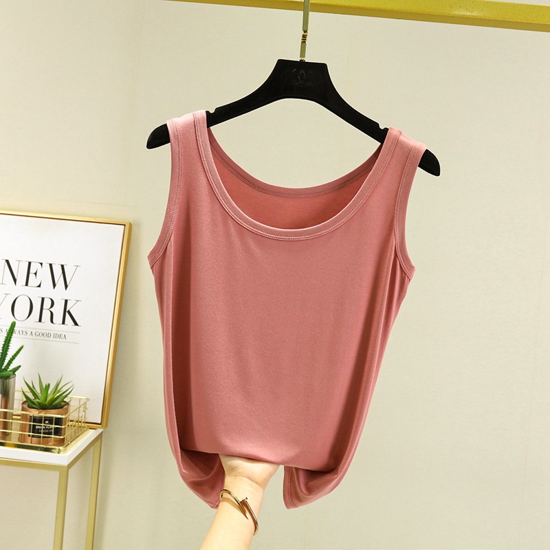Áo Thun Sát Nách Cổ Tròn Dáng Rộng Vải cotton Mỏng Thời Trang Hàn Quốc 2022 Cho Nữ
