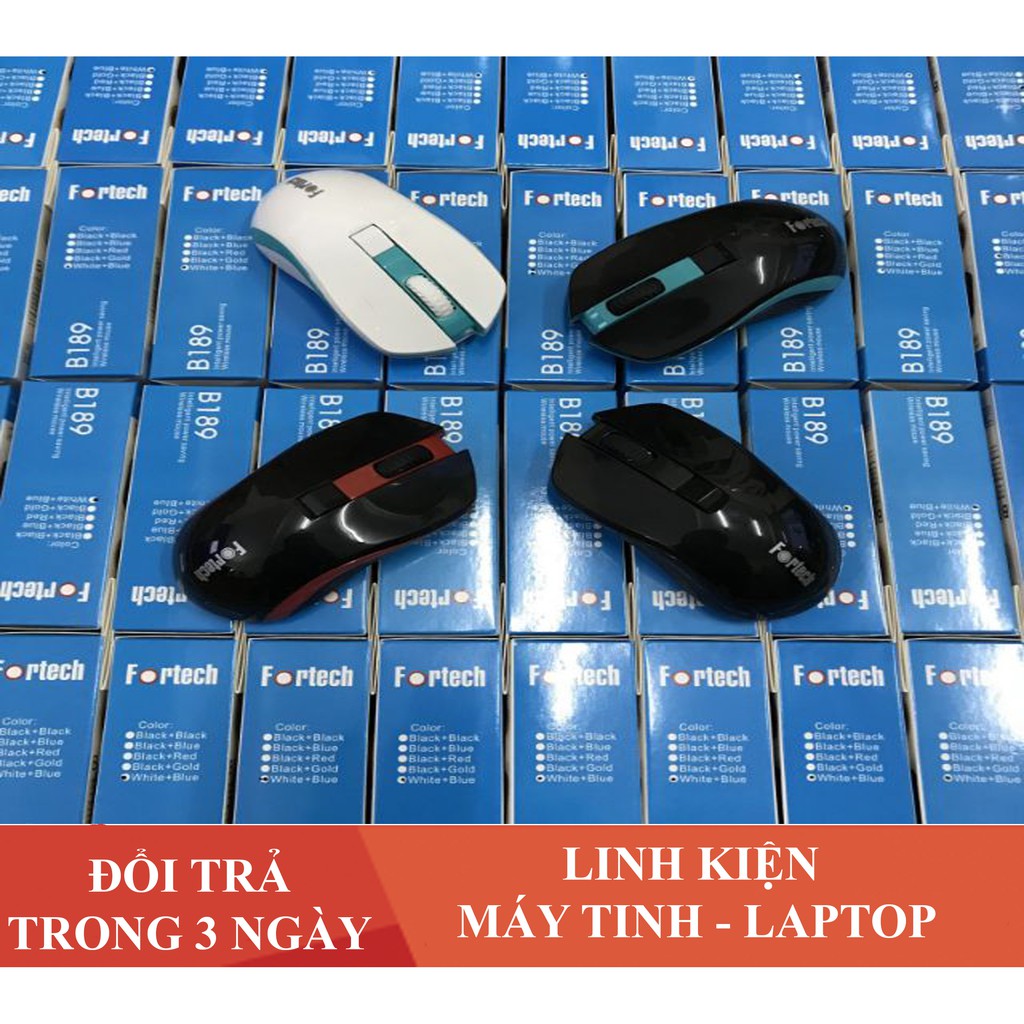 [Mã ELFLASH5 giảm 20K đơn 50K]  Chuột Không Dây Fortech B189 - Hàng Chính Hãng | FREE SHIP ĐƠN TỪ 50K