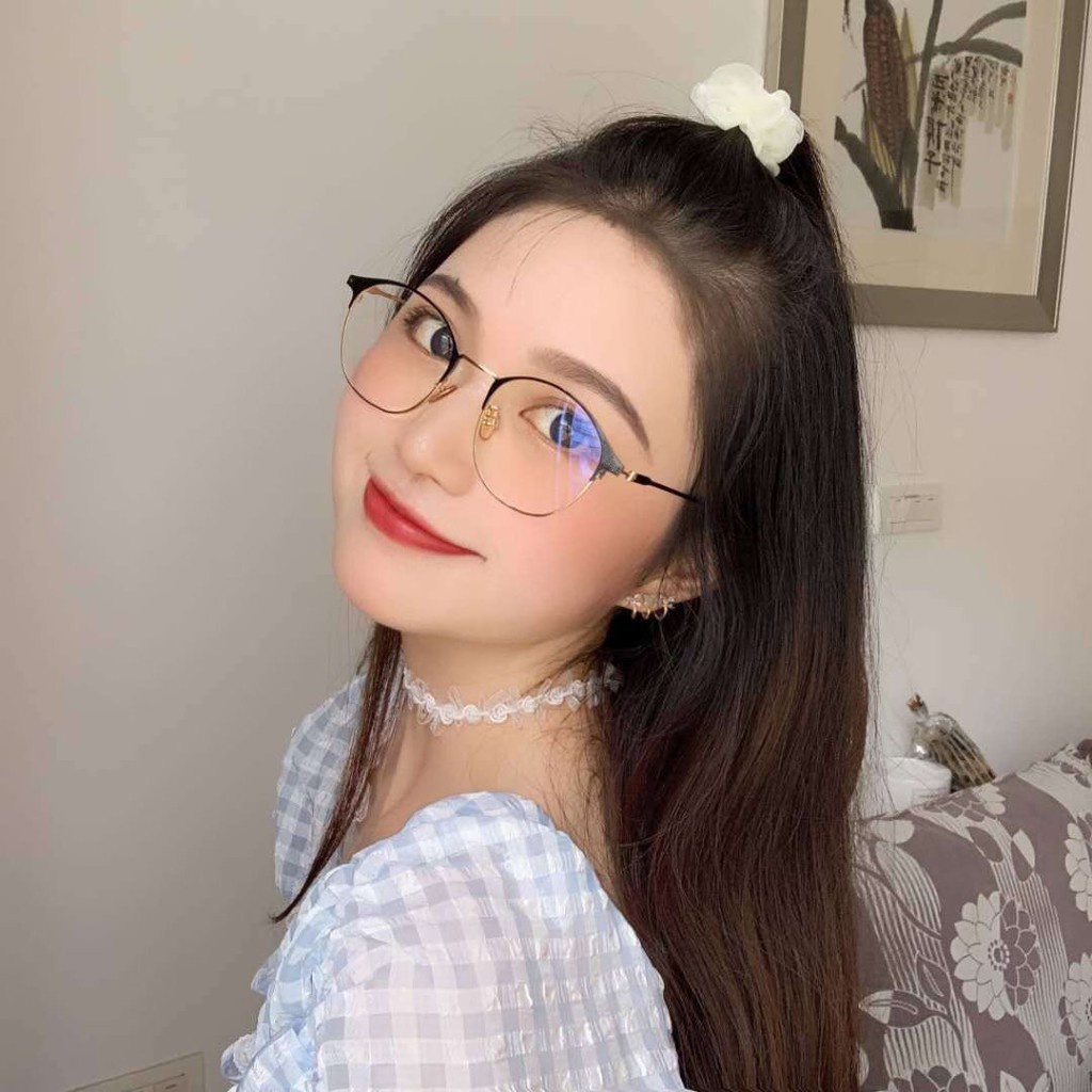 Mắt Kính Form Tròn có thể thay tròng Thời Trang Phong Cách Hàn Quốc Hot Trend - Hata24h