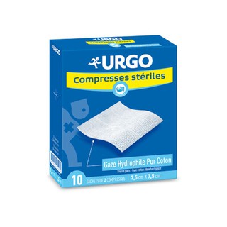 Urgo compresses steriles 7.5cm x 7.5 cm 10 miếng