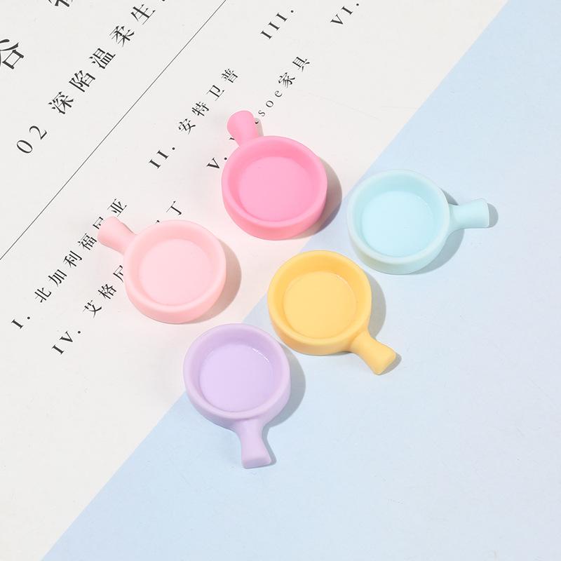 Mô hình chảo thức ăn trứng rau củ quả trang trí nhà búp bê [1 cái]