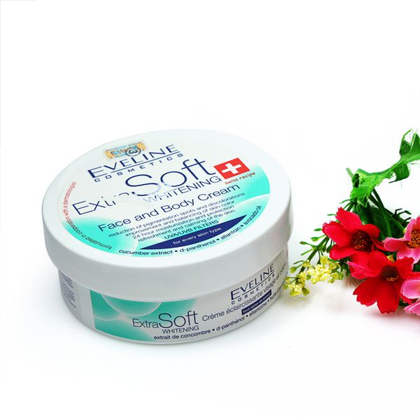 Kem Dưỡng Sáng Da Eveline Dành Cho Mặt Và Toàn Thân 200ml Extra Soft Whitening Face & Body Cream