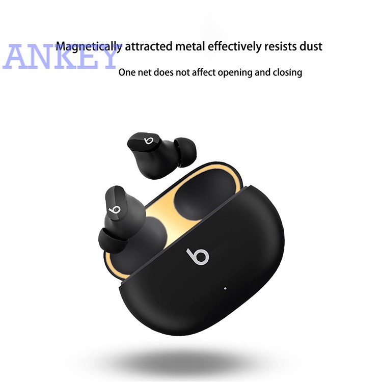 Beats Studio Buds Miếng dán bảo vệ hộp sạc tai nghe chống bụi bằng kim loại dành cho