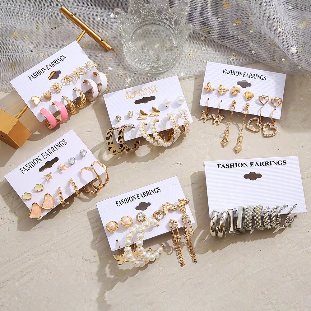 Bông Tai Thời Trang Kiểu Dây Tua Hình Bướm &amp; Ngọc Trai Không Gây Dị Ứng dreamdiary