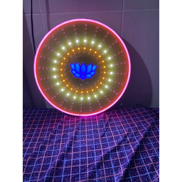 Đèn hào quang mới hot trend có viền led neon, siêu mỏng, chớp 24 kiểu, độc lạ