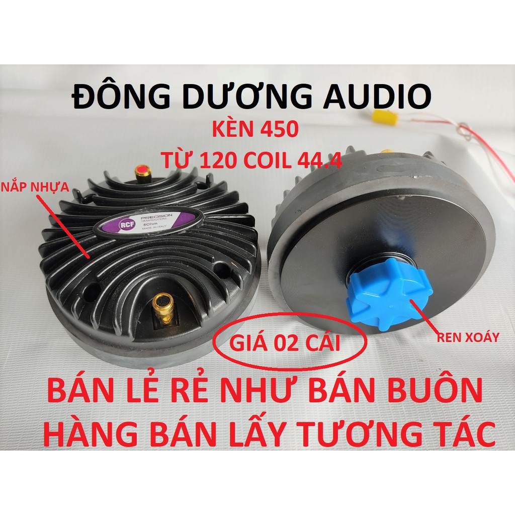 BỘ 2 CỦ TRÉP 450 RCF NẮP NHỰA REN XOÁY - LOA TREBLE SÂN KHẤU