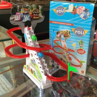 Đồ chơi ô tô POli cầu trượt