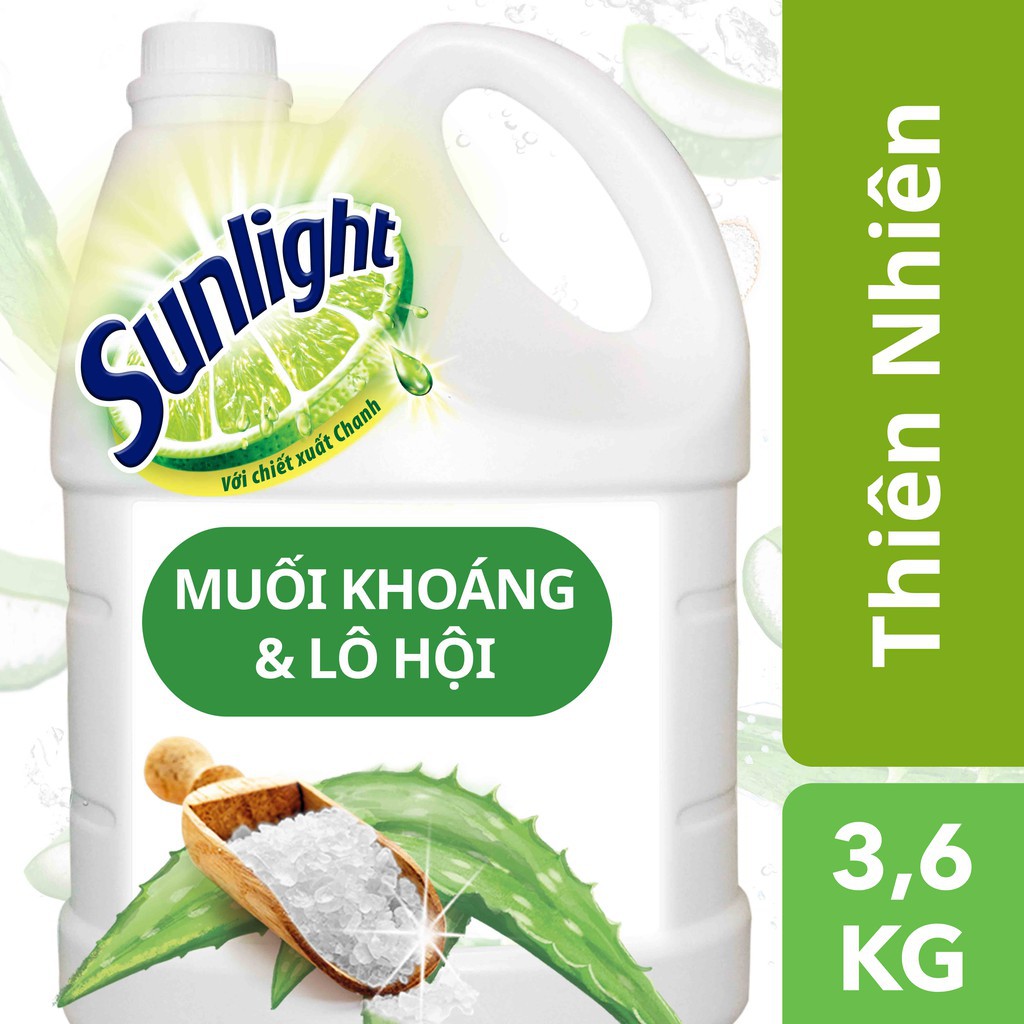 Nước rửa chén Sunlight Thiên Nhiên chai 3.6kg ( can)