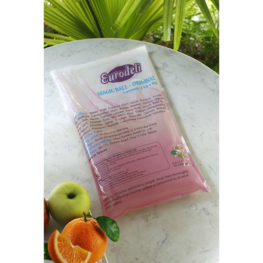 Trân châu trắng 3Q nhập khẩu chính hãng từ Đài Loan - Trân châu ngọc trai dai giòn tròn vị, thơm ngon tiện lợi