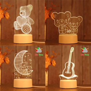 Đèn ngủ 3D ❤️ Quà tặng sinh nhật