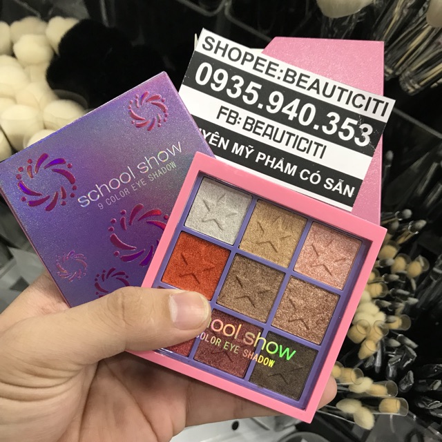 BẢNG PHẤN MẮT SÁP NHŨ SCHOOL SHOW 9 Ô | BigBuy360 - bigbuy360.vn