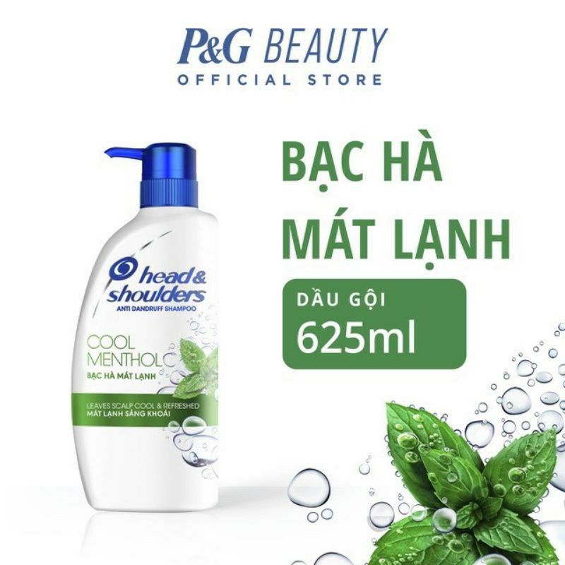 dầu gội head&amp;shouklers bạc hà 625ml
