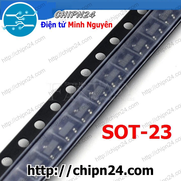 [5 CON] Transistor Dán FMMT493 (493) SOT-23 NPN 1A 100V (SMD Dán) (493)