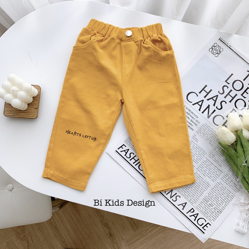 Quần Kaki Dáng Dài Chất Thô Mềm Cho Bé Trai Thời Trang Trẻ Em Bí Kids