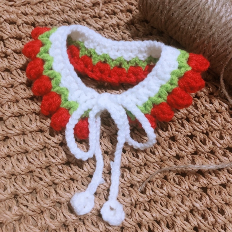 VÒNG CỔ HANDMADE LEN CHO MÈO