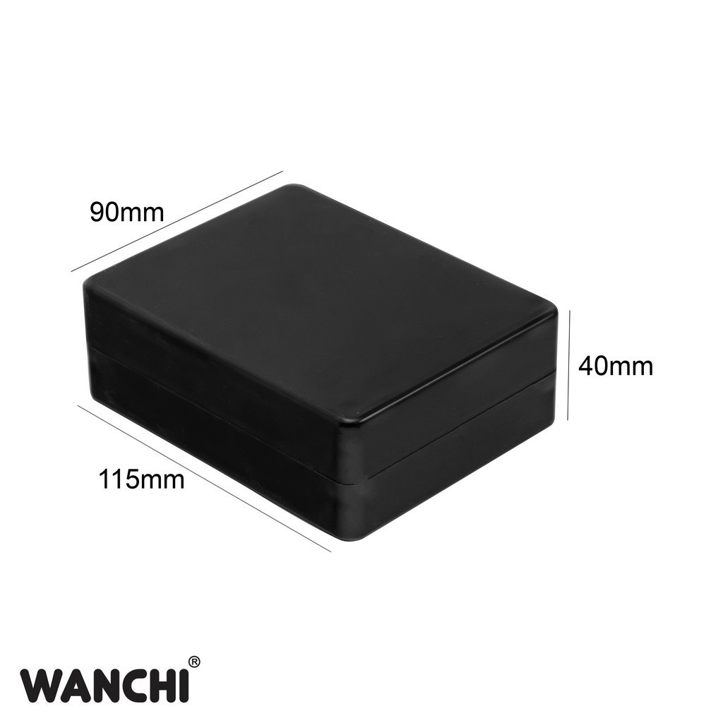 Hộp nhựa đựng mạch điện tử 115x90x40mm có tặng kèm ốc vít cao cấp.