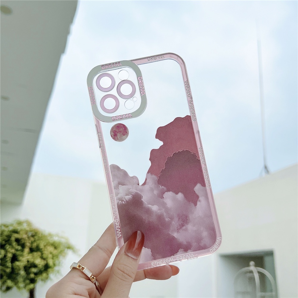 Ốp Điện Thoại Mềm Trong Suốt Hình Đám Mây Cho Vivo Y15S Y15A V21E V21 4G 5G V23E V23EPro