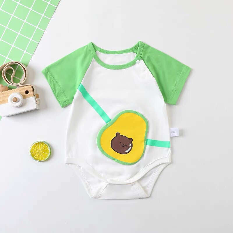 Bodysuit cotton thông hơi cho bé mùa hè 5-13kg, body cho bé