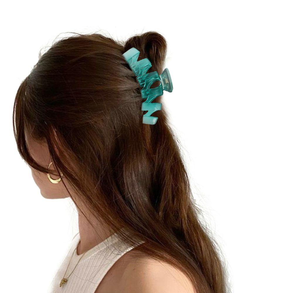 Kẹp Tóc Đuôi Ngựa Dạng Thạch Hình Cá Mập Màu Sắc Retro Hàn Quốc Đơn Giản WMES15H M