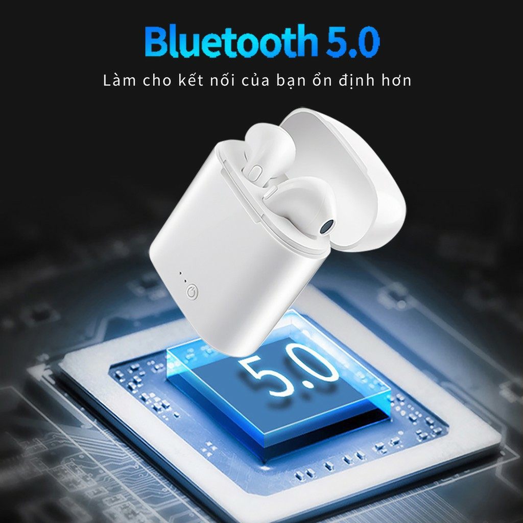 [ GIÁ HUỶ DIỆT] Tai Nghe i7s, i12 Không Dây Kết Nối Bluetooth - Tai Nghe i7s, i12 tốt nhất hiện nay