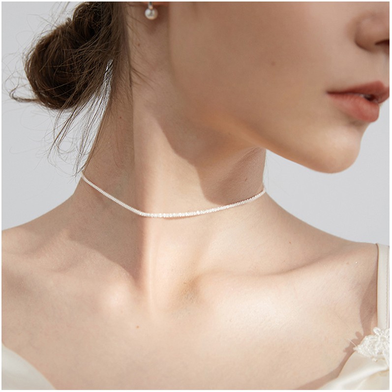 Dây chuyền nữ chất liệu titan, vòng cổ choker phong cách PK12