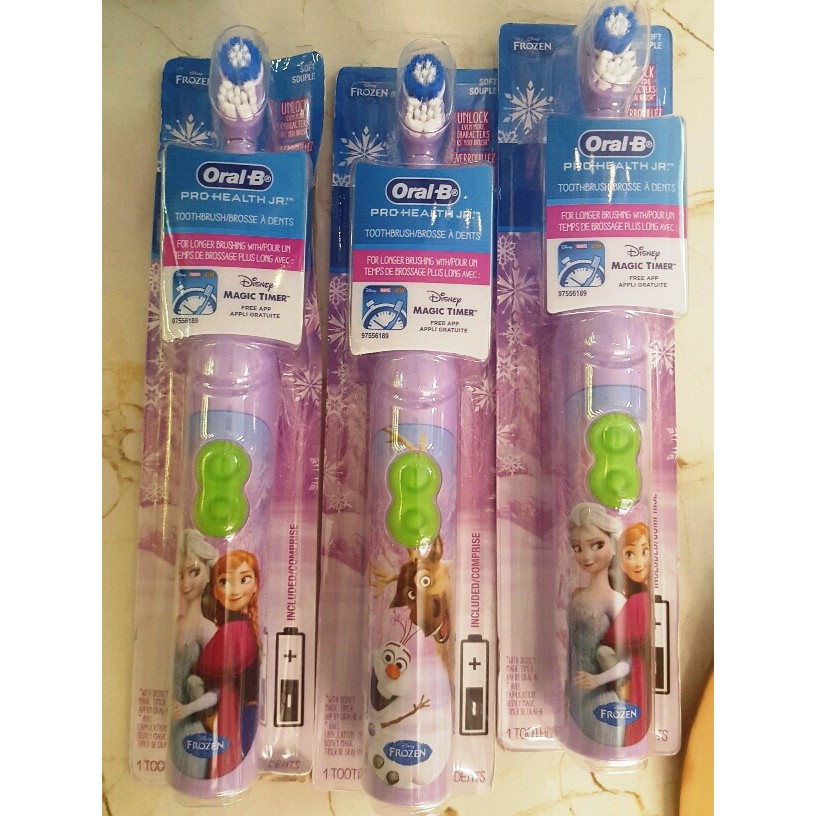 BÀN CHẢI PIN ORAL B CÔNG CHÚA BĂNG GIÁ  ELSA HAY ANNA TỪ MỸ