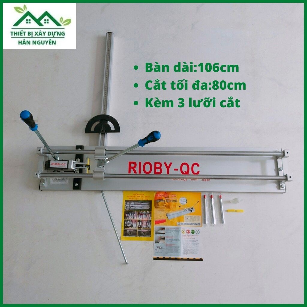 Bàn cắt gạch Ryobi QC 800,bàn dài 106cm dùng cắt gạch 80cm,máy cắt gạch đẩy tay
