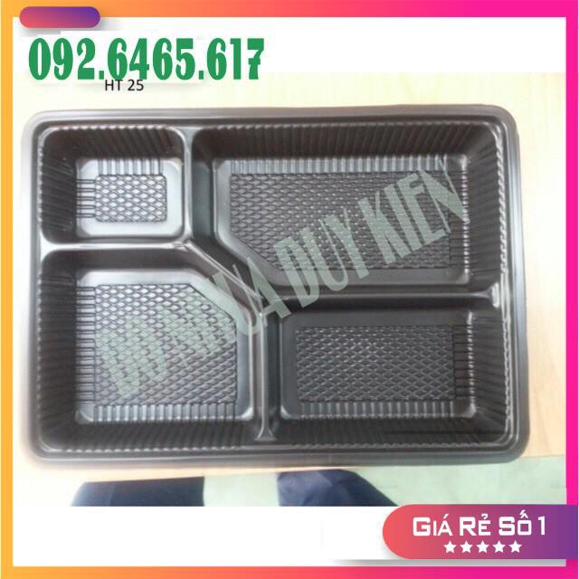 [FREESHIP] Sỉ 10 Khay Nhựa Đựng Cơm 4 Ngăn HT25 (kèm nắp)  - NHẬT ANH | BigBuy360 - bigbuy360.vn