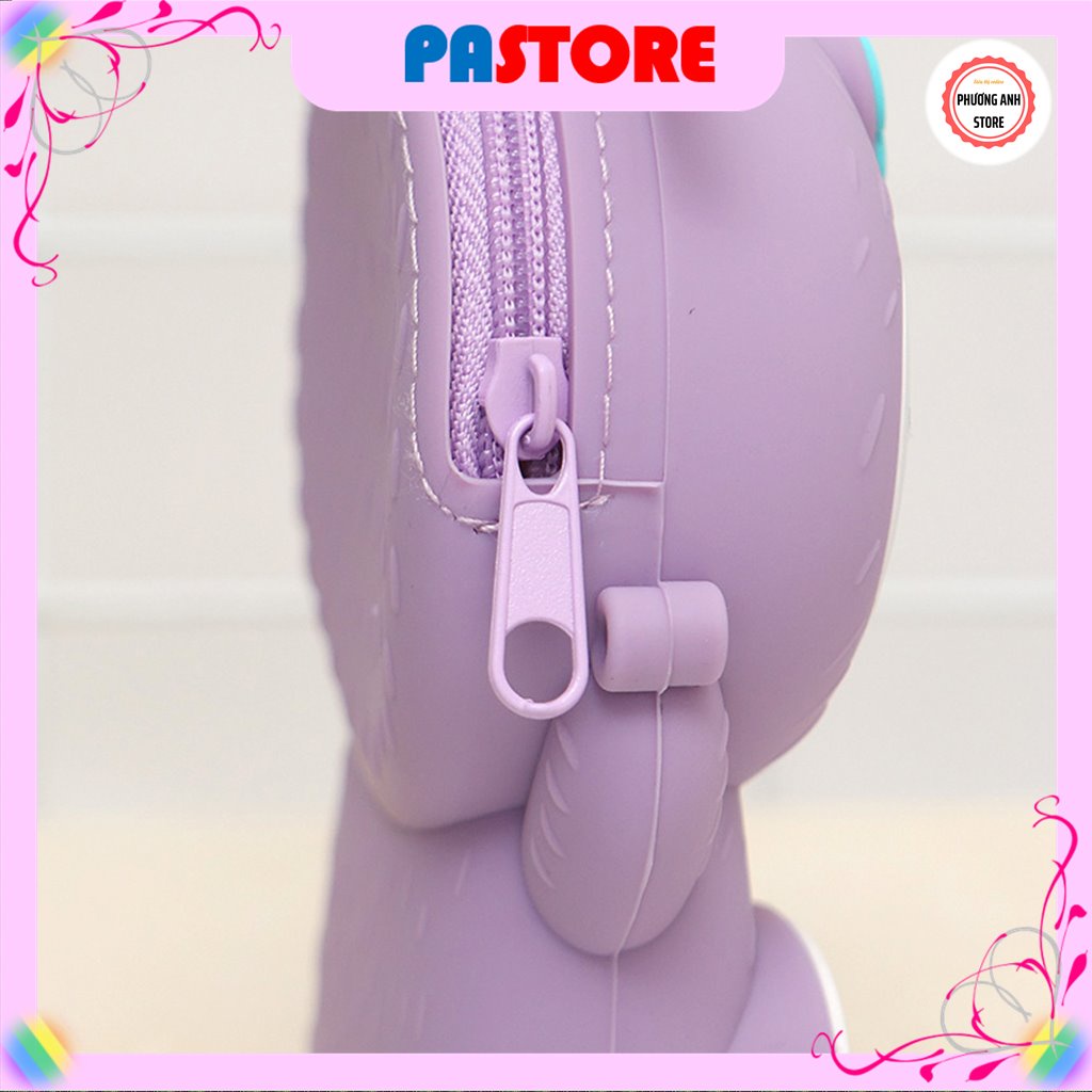 Túi đeo chéo hoạt hình chất liệu sillicon cao cấp dễ thương dành cho bé gái SIZE MINI