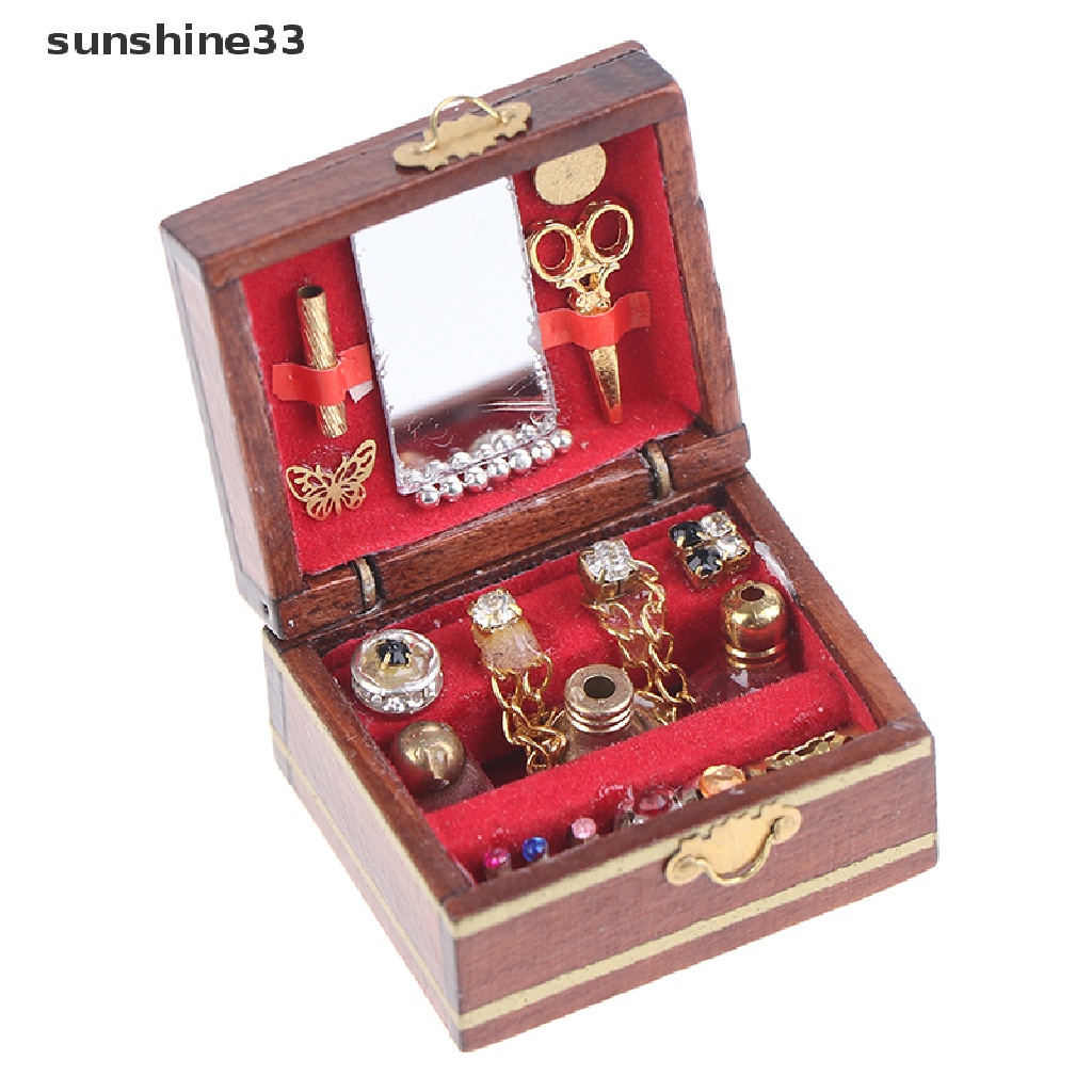 1 Hộp Đựng Trang Sức Mini Trang Trí Nhà Búp Bê DIY