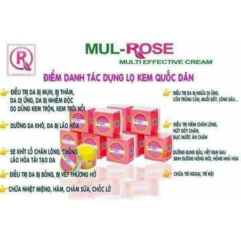 [CHÍNH HÃNG] DƯỠNG DA ĐA NĂNG MUL ROSE 30Gram