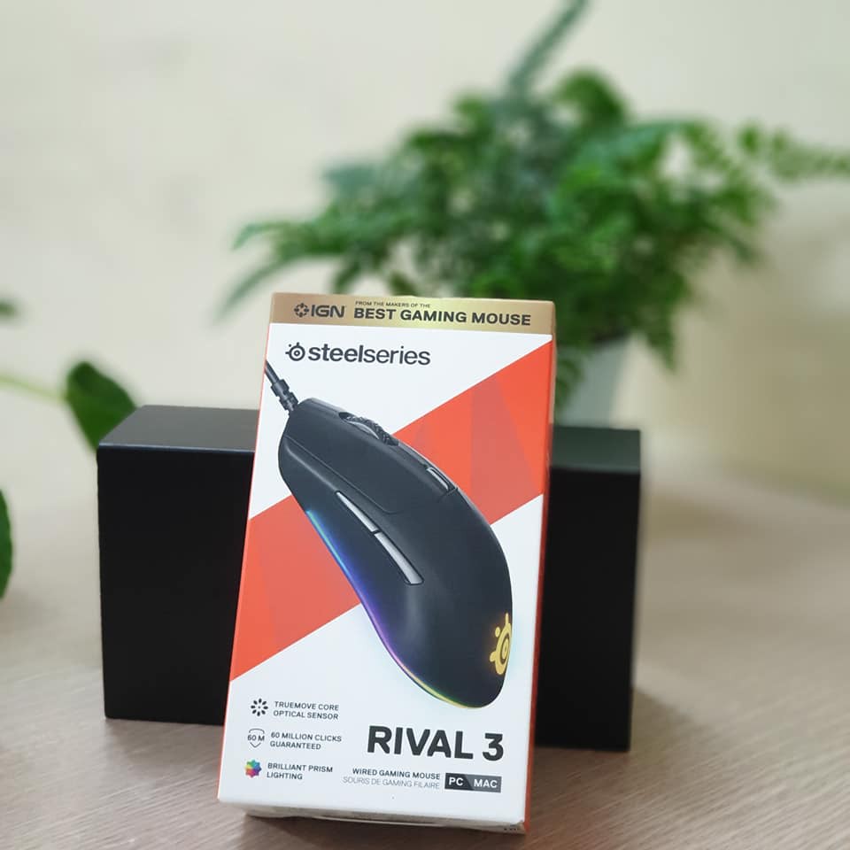 [Mã ELMS4 giảm 7% đơn 500K] Chuột chơi game Steelseries Rival 3 Wired Gaming Mouse 8500 CPI