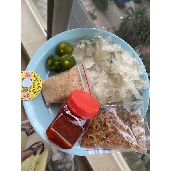 COMBO 500Gr BÁNH TRÁNG PHƠI SƯƠNG + MUỐI NHUYỄN HÀNH PHI SA TẾ
