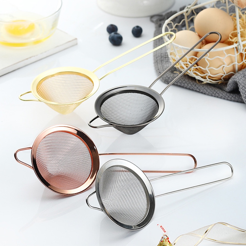 YIYU Muỗng Lưới Lọc Dầu Bằng Thép Không Gỉ Nhiều Màu Đa Năng Tiện Dụng Cho Nhà Bếp
