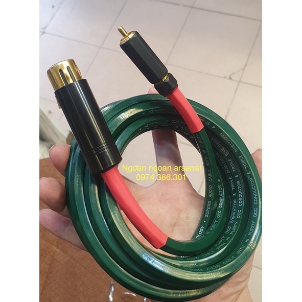 dây canon xlr đực hoặc cái ra đầu bông sen hoa sen av rca đực hàng CAO CẤP lõi đồng tinh thể