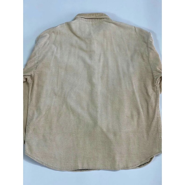Áo sơ mi dài tay nhung tăm vintage free size unisex