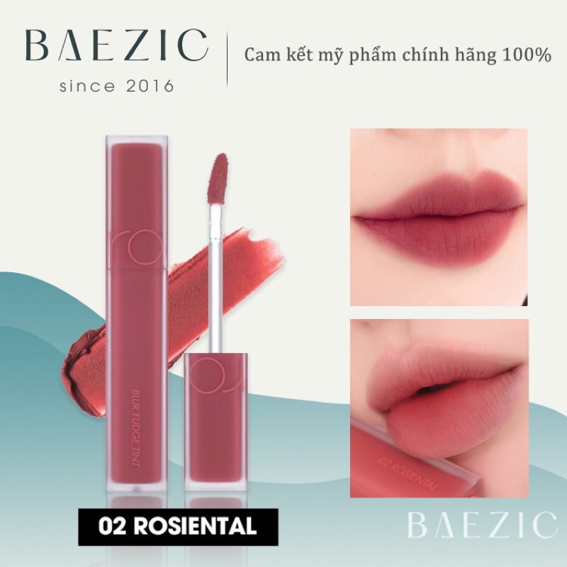 Son kem lì Romand Blur Fudge Tint màu 02 Rosiental