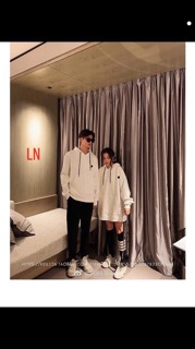 [FREESHIP ĐƠN TỪ 50K] Áo hoodie dôi tim đen (2 chiếc) HARI