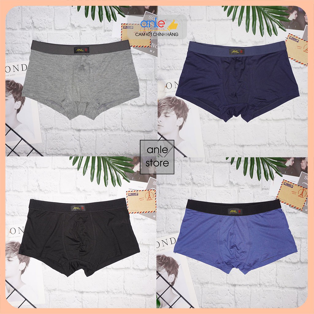 Set 2 quần lót đùi nam, quần sịp nam Boxer Cotton Thun lạnh Thông hơi Co dãn 4 chiều Thấm hút mềm mại [Ảnh thật + Video]